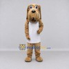 Custom Tan and White Shaggy Dog in Shirt Mascot Costume Adult Full Body Suit for Pet Events