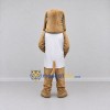 Custom Tan and White Shaggy Dog in Shirt Mascot Costume Adult Full Body Suit for Pet Events