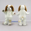 Custom White and Brown Dog Mascot Costume Adult Full Body Suit for Pet Events Custom White and Brown Dog Mascot Costume Adult Full Body Suit for Pet Events