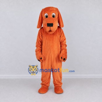 Custom Orange Dog Mascot Costume Adult Full Body Suit for School Events Custom Orange Dog Mascot Costume Adult Full Body Suit for School Events