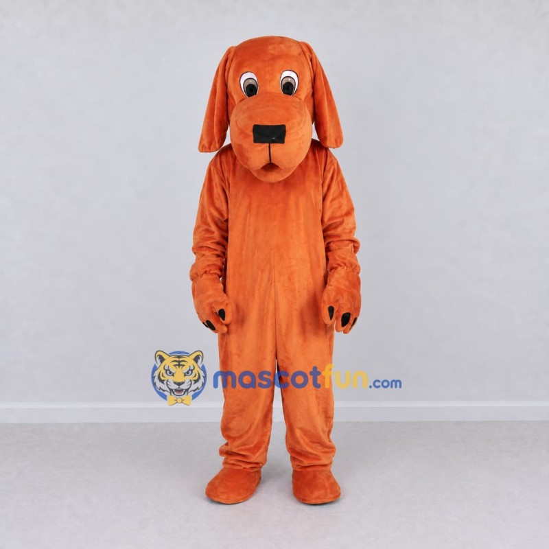 Custom Orange Dog Mascot Costume Adult Full Body Suit for School Events Custom Orange Dog Mascot Costume Adult Full Body Suit for School Events