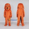 Custom Orange Dog Mascot Costume Adult Full Body Suit for School Events Custom Orange Dog Mascot Costume Adult Full Body Suit for School Events