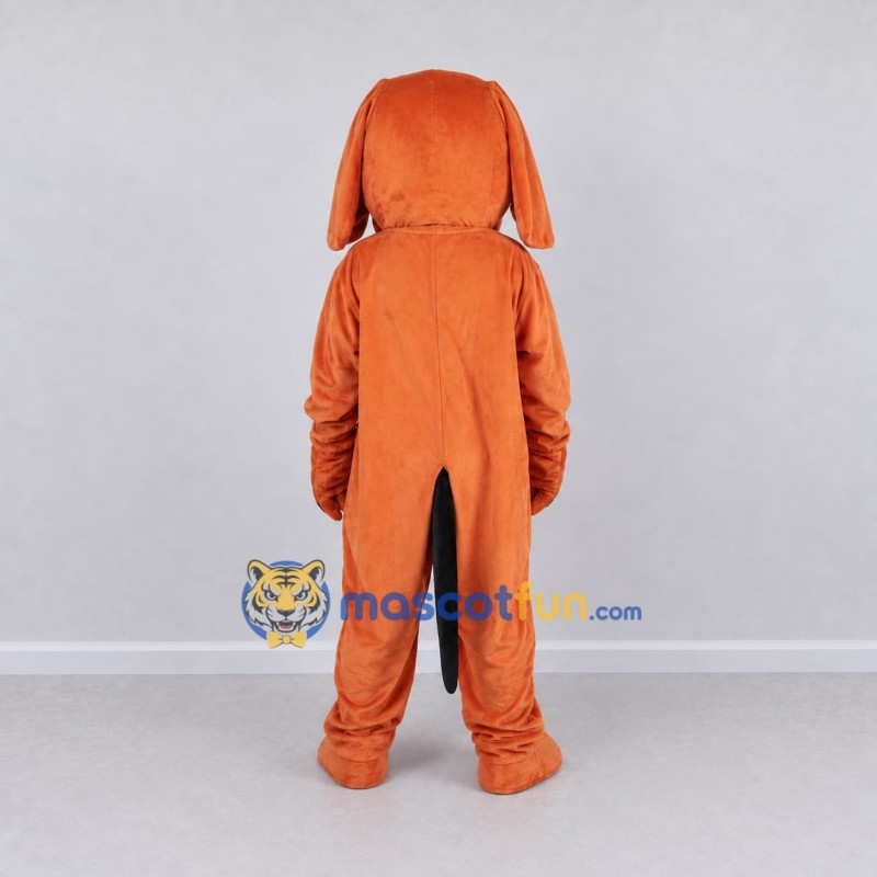Custom Orange Dog Mascot Costume Adult Full Body Suit for School Events Custom Orange Dog Mascot Costume Adult Full Body Suit for School Events