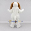 Custom White and Brown Dog Mascot Costume Adult Full Body Suit for Pet Events Custom White and Brown Dog Mascot Costume Adult Full Body Suit for Pet Events
