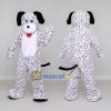 Custom White and Black Dalmatian Dog Mascot Costume Adult Full Body Suit for Pet Events Custom White and Black Dalmatian Dog Mascot Costume Adult Full Body Suit for Pet Events