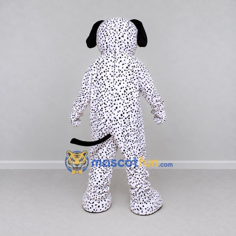 Custom White and Black Dalmatian Dog Mascot Costume Adult Full Body Suit for Pet Events Custom White and Black Dalmatian Dog Mascot Costume Adult Full Body Suit for Pet Events