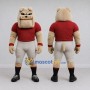 Custom Tan and Red Bulldog in Sportswear Mascot Costume Adult Full Body Suit for Sports Events