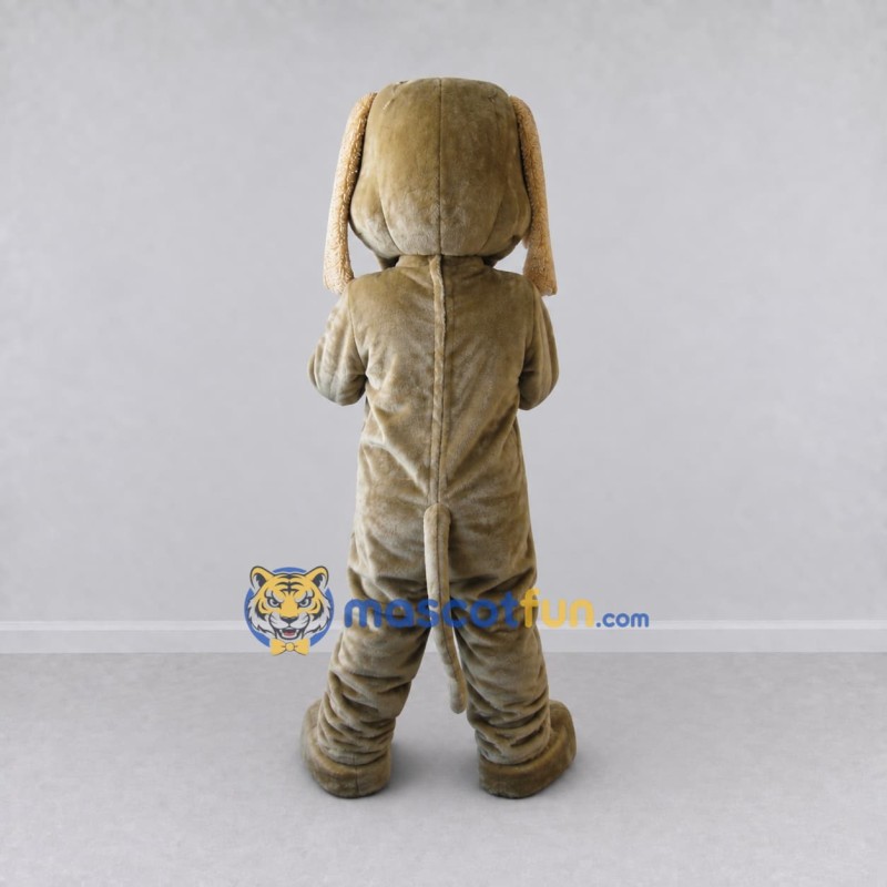 Custom Tan Long Eared Dog Mascot Costume Adult Full Body Suit for Pet Events Custom Tan Long Eared Dog Mascot Costume Adult Full Body Suit for Pet Events