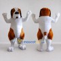 Custom Brown and White Dog Mascot Costume Adult Full Body Suit for Pet Events