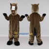 Custom Brown and White Horse Mascot Costume Adult Full Body Suit for Farm Events Custom Brown and White Horse Mascot Costume Adult Full Body Suit for Farm Events