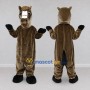 Custom Brown and White Horse Mascot Costume Adult Full Body Suit for Farm Events