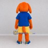 Custom Orange Blue and Yellow Dog in Sportswear Mascot Costume Adult Full Body Suit for Sports Events Custom Orange Blue and Yellow Dog in Sportswear Mascot Costume Adult Full Body Suit for Sports Events