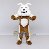 Custom Brown and White Bulldog Mascot Costume Adult Full Body Suit for School Events Custom Brown and White Bulldog Mascot Costume Adult Full Body Suit for School Events