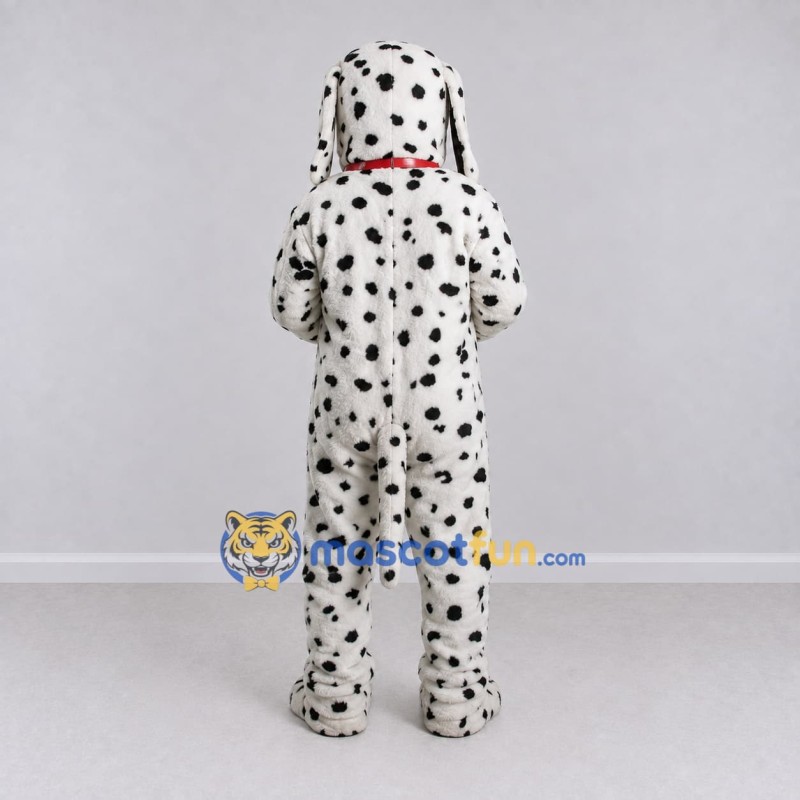 Custom White and Black Dalmatian Dog Mascot Costume Adult Full Body Suit for Pet Events Custom White and Black Dalmatian Dog Mascot Costume Adult Full Body Suit for Pet Events