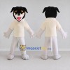 Custom Black and Cream Dog in Shirt Mascot Costume Adult Full Body Suit for School Events Custom Black and Cream Dog in Shirt Mascot Costume Adult Full Body Suit for School Events
