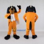 Custom Black Tan and Orange Dog in Tuxedo Mascot Costume Adult Full Body Suit for Themed Parties