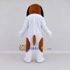 Custom Brown and White Dog Mascot Costume Adult Full Body Suit for Pet Events Custom Brown and White Dog Mascot Costume Adult Full Body Suit for Pet Events
