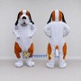 Custom Brown and White Dog Mascot Costume Adult Full Body Suit for Pet Events