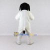 Custom White and Black Dog Mascot Costume Adult Full Body Suit for Pet Events Custom White and Black Dog Mascot Costume Adult Full Body Suit for Pet Events