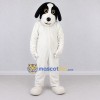 Custom White and Black Dog Mascot Costume Adult Full Body Suit for Pet Events Custom White and Black Dog Mascot Costume Adult Full Body Suit for Pet Events