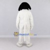 Custom White and Black Dog Mascot Costume Adult Full Body Suit for Pet Events Custom White and Black Dog Mascot Costume Adult Full Body Suit for Pet Events