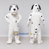 Custom White and Black Dalmatian Dog Mascot Costume Adult Full Body Suit for Pet Events Custom White and Black Dalmatian Dog Mascot Costume Adult Full Body Suit for Pet Events