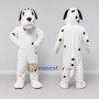 Custom White and Black Dalmatian Dog Mascot Costume Adult Full Body Suit for Pet Events