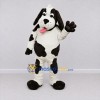 Custom White and Black Dog Mascot Costume Adult Full Body Suit for Pet Events Custom White and Black Dog Mascot Costume Adult Full Body Suit for Pet Events