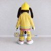 Custom Brown White and Yellow Dog Firefighter Mascot Costume Adult Full Body Suit for Community Events Custom Brown White and Yellow Dog Firefighter Mascot Costume Adult Full Body Suit for Community Events