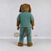 Custom Brown and Green Dog in Scrubs Mascot Costume Adult Full Body Suit for Community Events Custom Brown and Green Dog in Scrubs Mascot Costume Adult Full Body Suit for Community Events