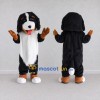 Custom Black Brown and White Bernese Mountain Dog Mascot Costume Adult Full Body Suit for Pet Events Custom Black Brown and White Bernese Mountain Dog Mascot Costume Adult Full Body Suit for Pet Events