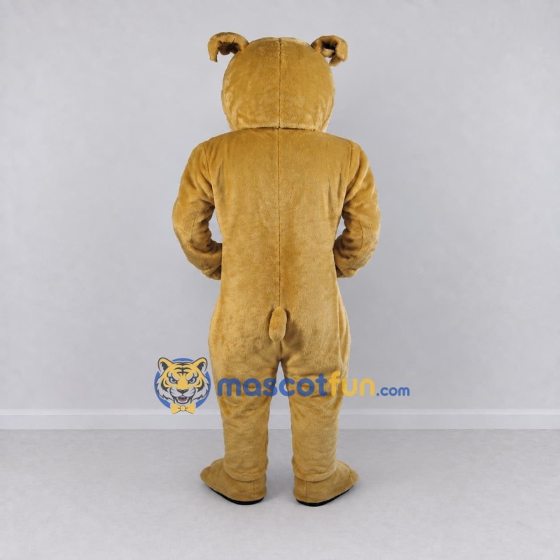 Custom Tan and White Bulldog Mascot Costume Adult Full Body Suit for Pet Events Custom Tan and White Bulldog Mascot Costume Adult Full Body Suit for Pet Events