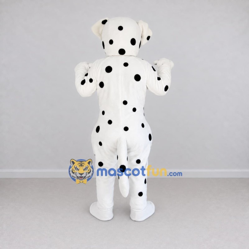 Custom White and Black Dalmatian Dog Mascot Costume Adult Full Body Suit for Pet Events Custom White and Black Dalmatian Dog Mascot Costume Adult Full Body Suit for Pet Events