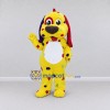 Custom Yellow Red and Purple Spotted Dog Mascot Costume Adult Full Body Suit for School Events Custom Yellow Red and Purple Spotted Dog Mascot Costume Adult Full Body Suit for School Events