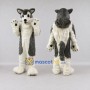 Custom Gray and White Husky Dog Mascot Costume Adult Full Body Suit for Pet Events
