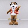 Custom Tan and Red Dog in Vest Mascot Costume Adult Full Body Suit for Community Events