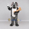 Custom Gray and White Shaggy Dog Mascot Costume Adult Full Body Suit for Pet Events Custom Gray and White Shaggy Dog Mascot Costume Adult Full Body Suit for Pet Events