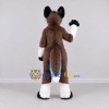 Custom Brown White and Turquoise Canine Character Mascot Costume Adult Full Body Suit for School Events Custom Brown White and Turquoise Canine Character Mascot Costume Adult Full Body Suit for School Events