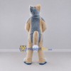 Custom Tan Gray and White Canine Character Mascot Costume Adult Full Body Suit for School Events Custom Tan Gray and White Canine Character Mascot Costume Adult Full Body Suit for School Events