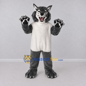 Custom Gray and White Wolf Mascot Costume Adult Full Body Suit for Wildlife Events Custom Gray and White Wolf Mascot Costume Adult Full Body Suit for Wildlife Events