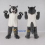 Custom Gray and White Wolf Mascot Costume Adult Full Body Suit for Wildlife Events