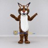 Custom Brown and White Lynx Mascot Costume Adult Full Body Suit for Wildlife Events Custom Brown and White Lynx Mascot Costume Adult Full Body Suit for Wildlife Events