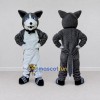 Custom Gray and White Cat with Bow Tie Mascot Costume Adult Full Body Suit for Themed Parties Custom Gray and White Cat with Bow Tie Mascot Costume Adult Full Body Suit for Themed Parties