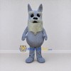 Custom Blue Gray and White Canine Character Mascot Costume Adult Full Body Suit for School Events Custom Blue Gray and White Canine Character Mascot Costume Adult Full Body Suit for School Events