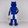 Custom Blue Gray and White Wolf in Sportswear Mascot Costume Adult Full Body Suit for Sports Events Custom Blue Gray and White Wolf in Sportswear Mascot Costume Adult Full Body Suit for Sports Events