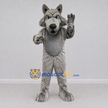 Custom Gray Wolf Mascot Costume Adult Full Body Suit for Wildlife Events Custom Gray Wolf Mascot Costume Adult Full Body Suit for Wildlife Events