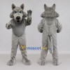 Custom Gray Wolf Mascot Costume Adult Full Body Suit for Wildlife Events Custom Gray Wolf Mascot Costume Adult Full Body Suit for Wildlife Events