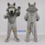 Custom Gray Wolf Mascot Costume Adult Full Body Suit for Wildlife Events