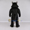 Custom Black and Gray Wolf Mascot Costume Adult Full Body Suit for Halloween Events Custom Black and Gray Wolf Mascot Costume Adult Full Body Suit for Halloween Events