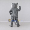 Custom Gray and White Wild Cat Mascot Costume Adult Full Body Suit for Wildlife Events Custom Gray and White Wild Cat Mascot Costume Adult Full Body Suit for Wildlife Events
